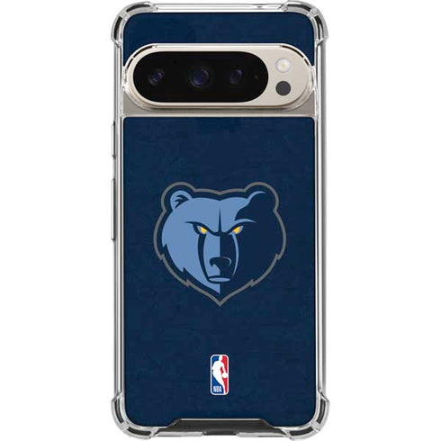 NBA Memphis Grizzlies Distressed Google Pixel 9 Pro XL Clear Case